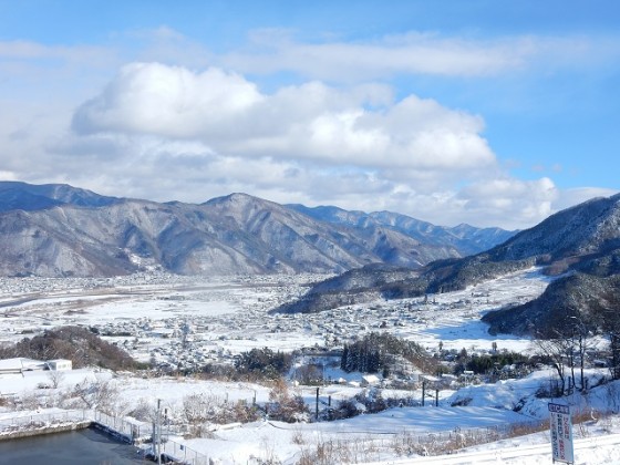 2018　雪国山里風景